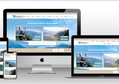 Espace 3D — plateforme de réservation d'activités aériennes