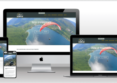 Pushup Parapente — site vitrine et e-commerce avec génération de bons cadeaux PDF